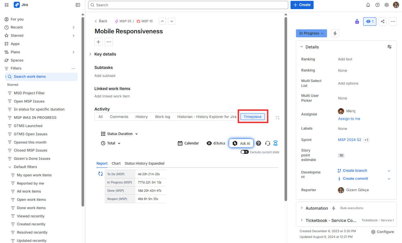 Jira Issue Navigator